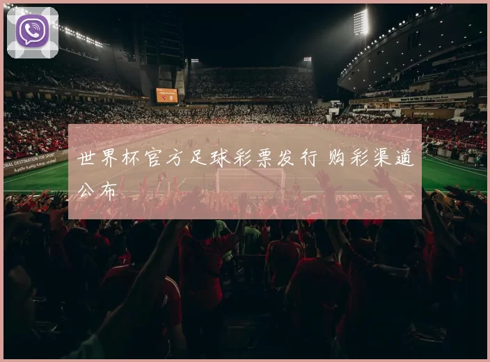 世界杯官方足球彩票发行 购彩渠道公布