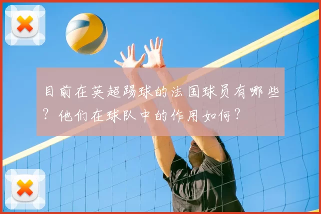 目前在英超踢球的法国球员有哪些？他们在球队中的作用如何？