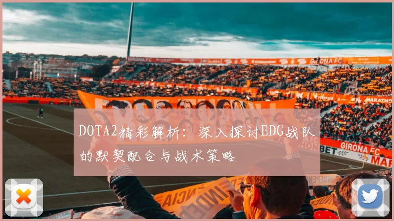 DOTA2精彩解析：深入探讨EDG战队的默契配合与战术策略