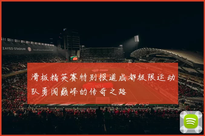 滑板精英赛特别报道成都极限运动队勇闯巅峰的传奇之路